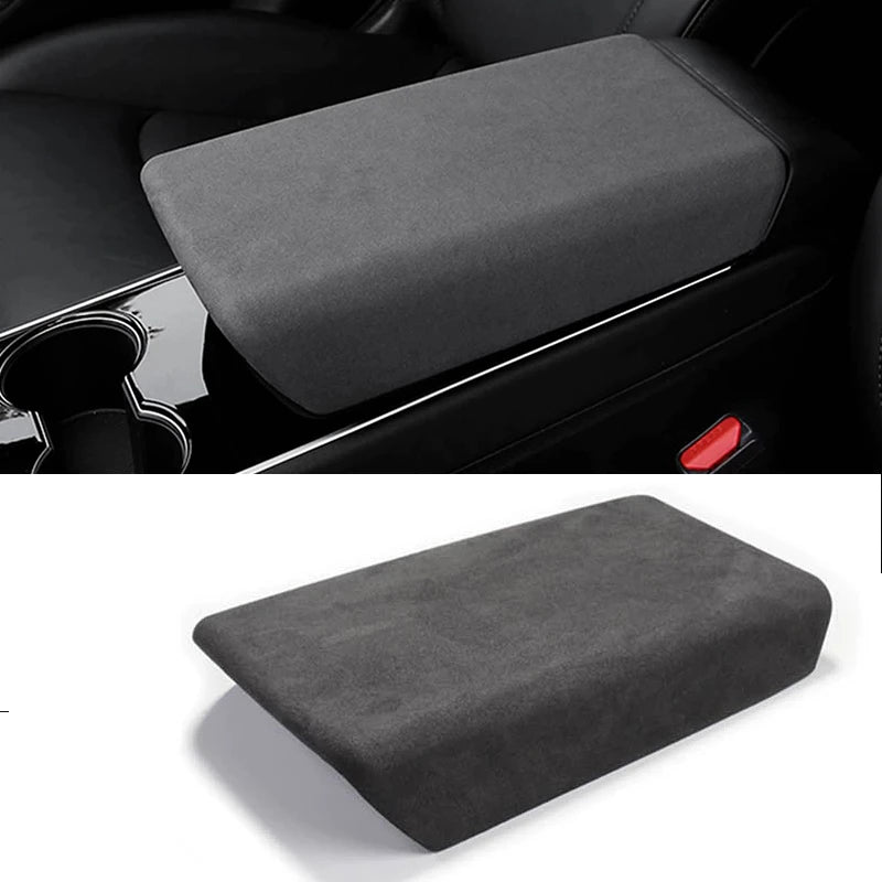 Tesla Model 3/Y Suede Armrest Box Cover