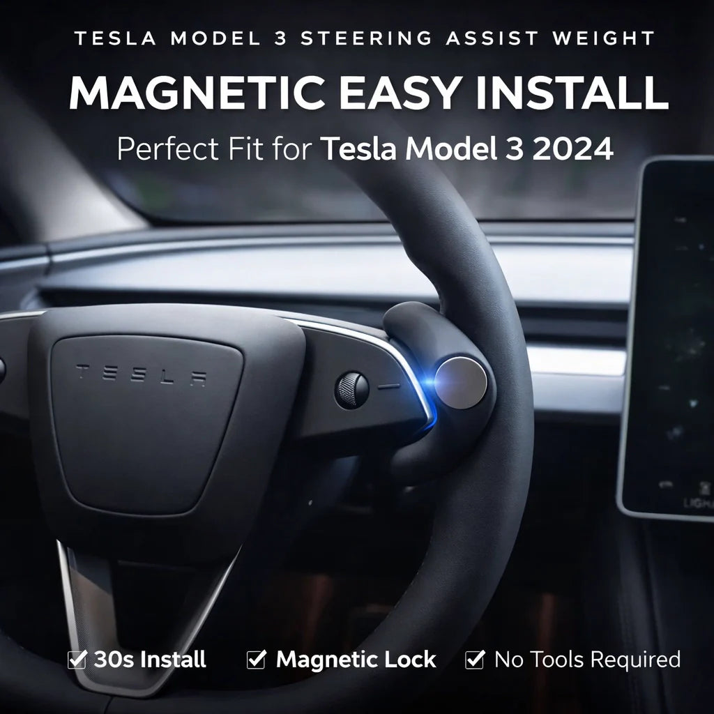Tesla Model 3 Highland/Model Y Juniper Steering Assist Weight | FSD Autopilot Counterweight Ring