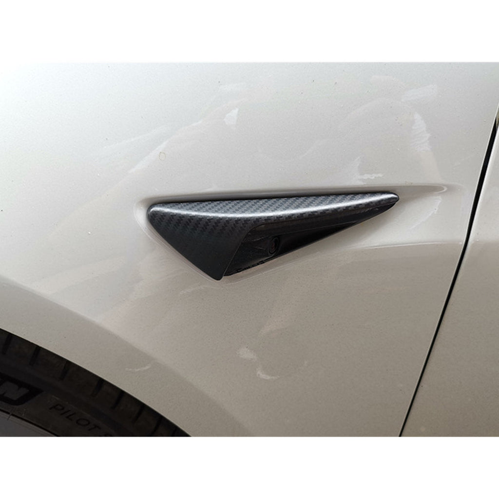 Real Carbon Fiber Side Camera Cover for Tesla Model 3 Highland/Y Juniper