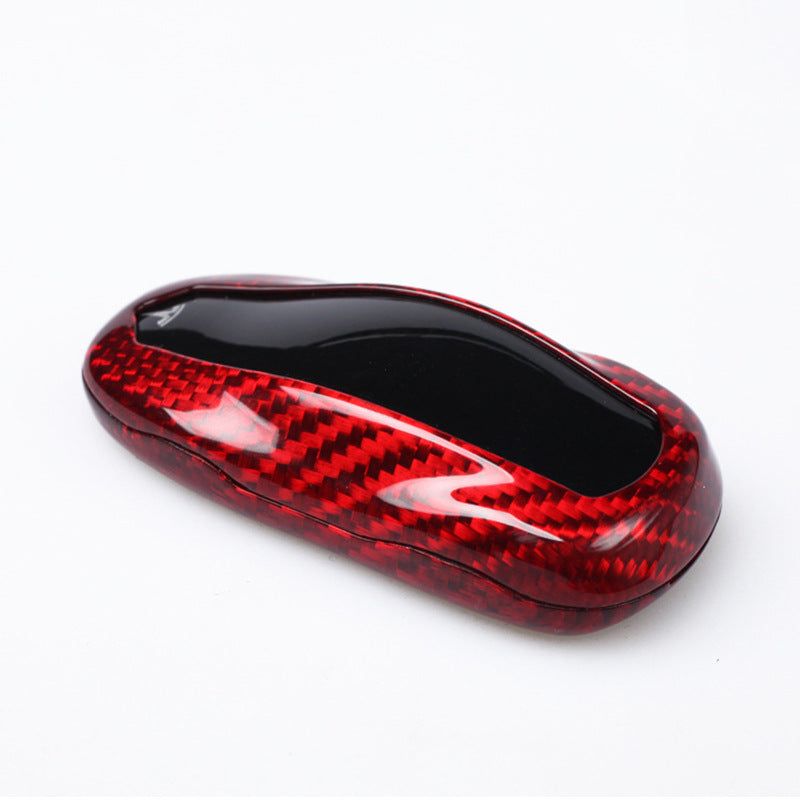 Carbon Fiber Key Fob Cover For Tesla Model S（2012-2018)