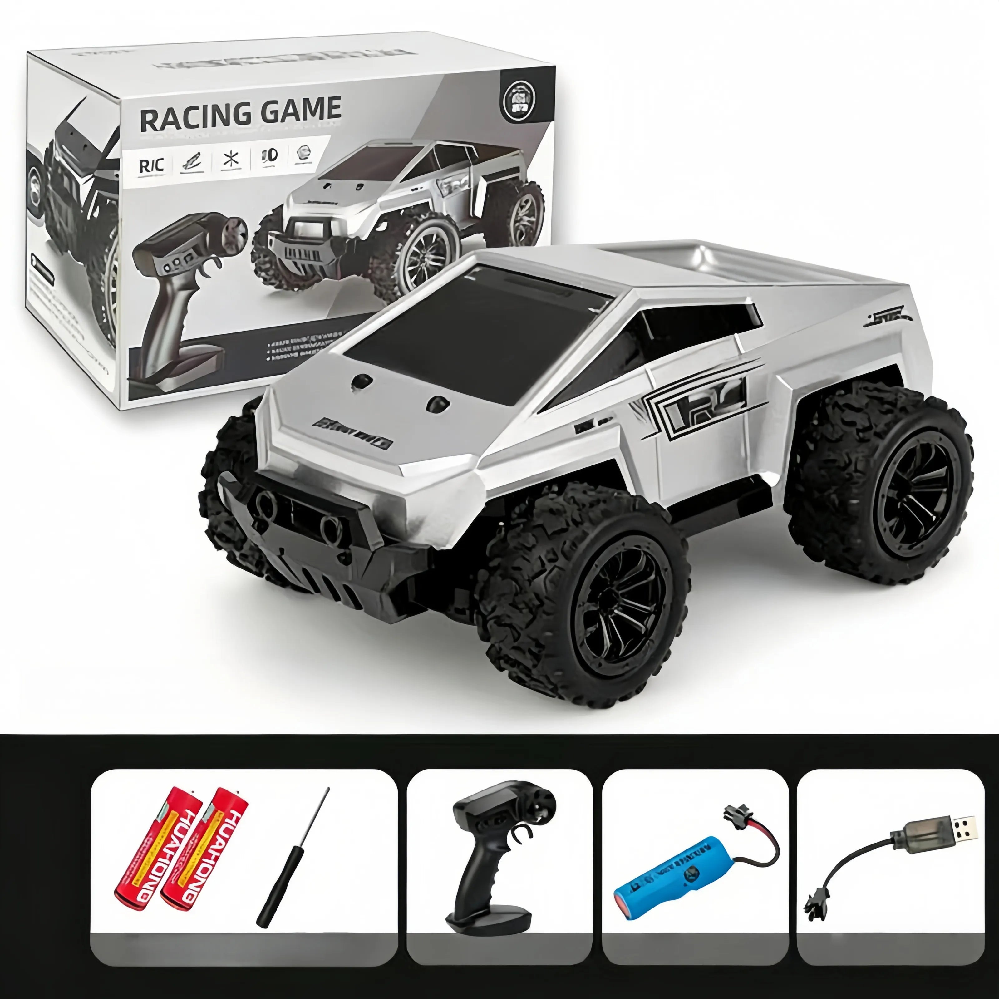1:20 Scale Electric Tesla Cybertruck Pickup Truck RC Off-Road Car