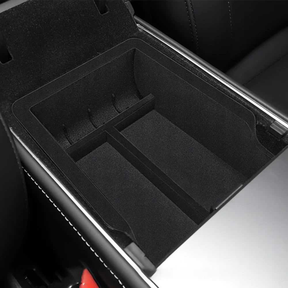 Hidden Storage Box in Tesla Model 3/Y Armrest
