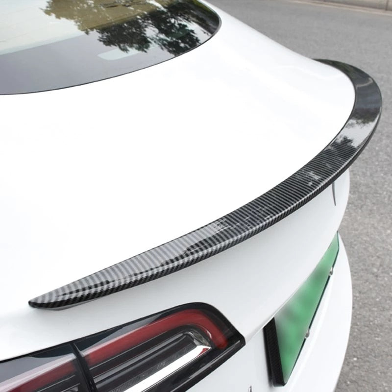 Tesla Model 3 Rear Spoiler - Real Molded Carbon Fiber