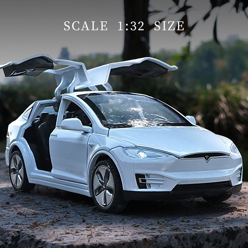 1:32 Tesla Model X Toy Car - Alloy Car Model Diecasts
