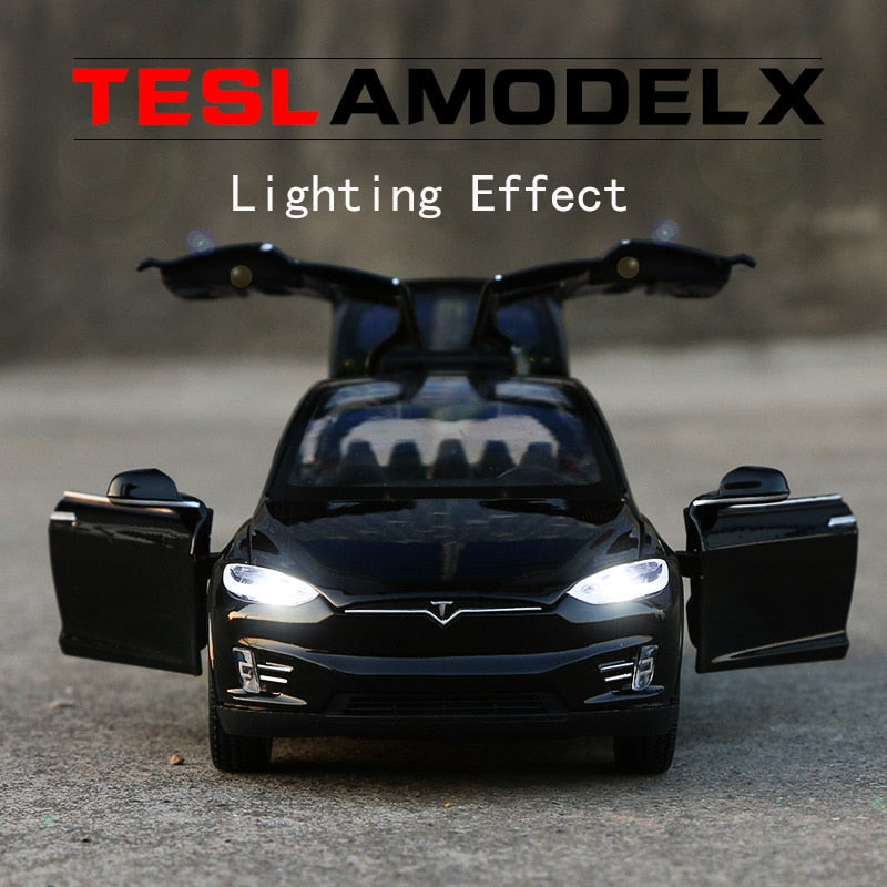 1:32 Tesla Model X Toy Car - Alloy Car Model Diecasts