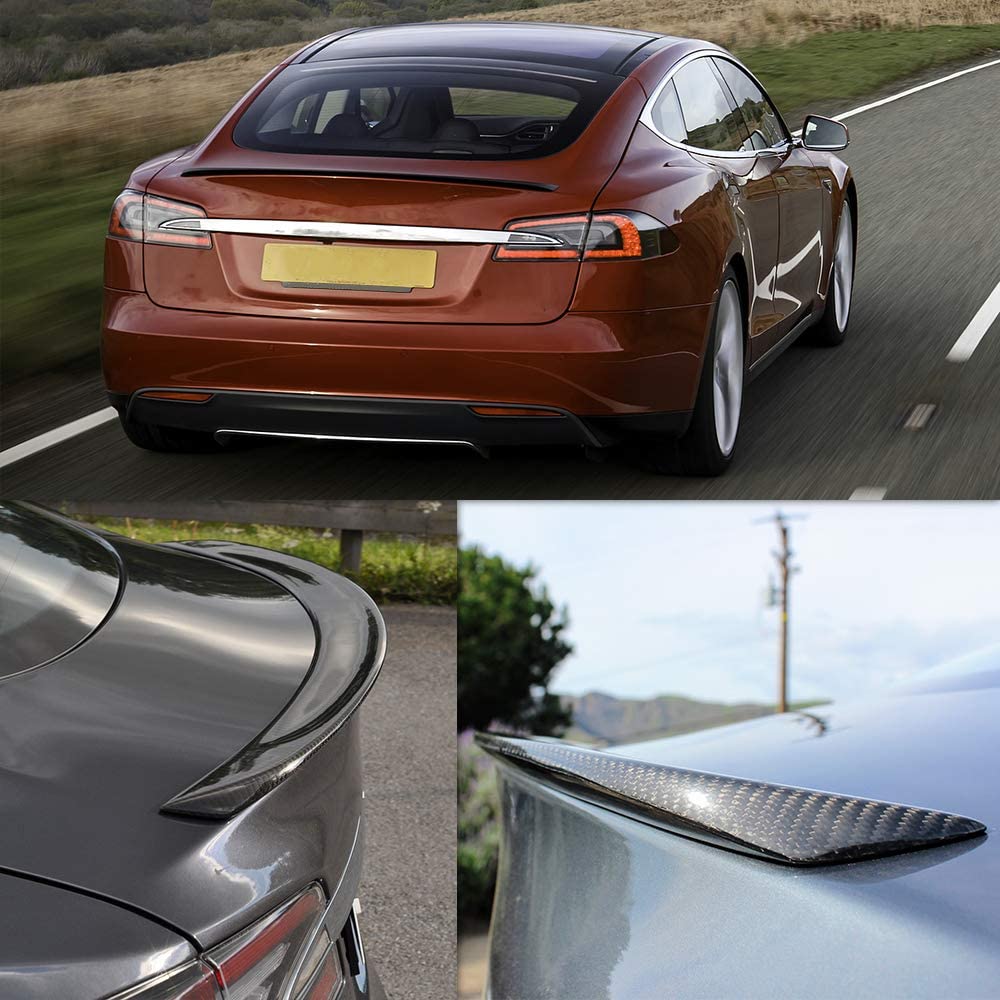 Tesla Model S Carbon Spoiler - Real Molded Carbon Fiber