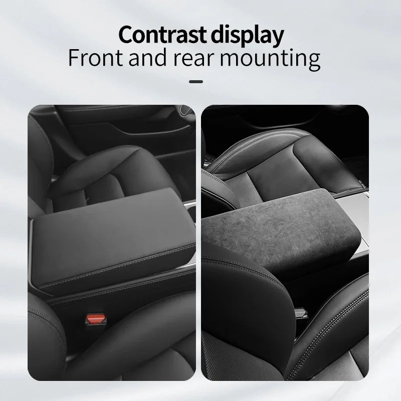 Alcantara Armrest Cover for Tesla Model 3 Highland/Model Y Juniper