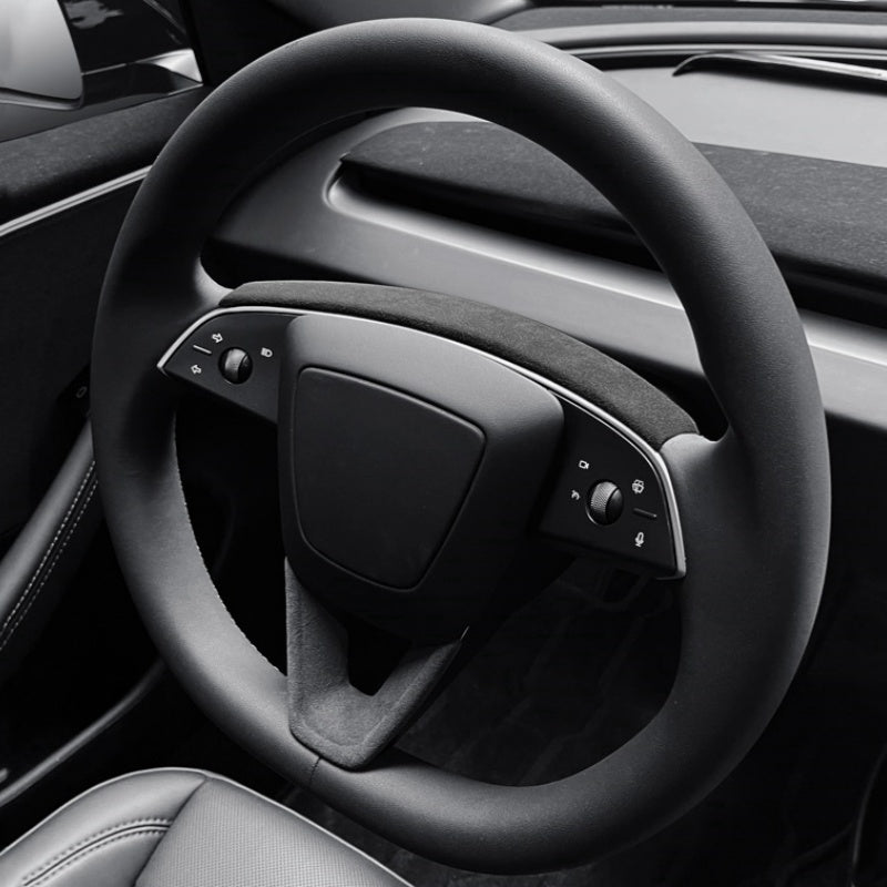 Alcantara Steering Wheel Strip Cover for Tesla Model 3 Highland/Y Juniper