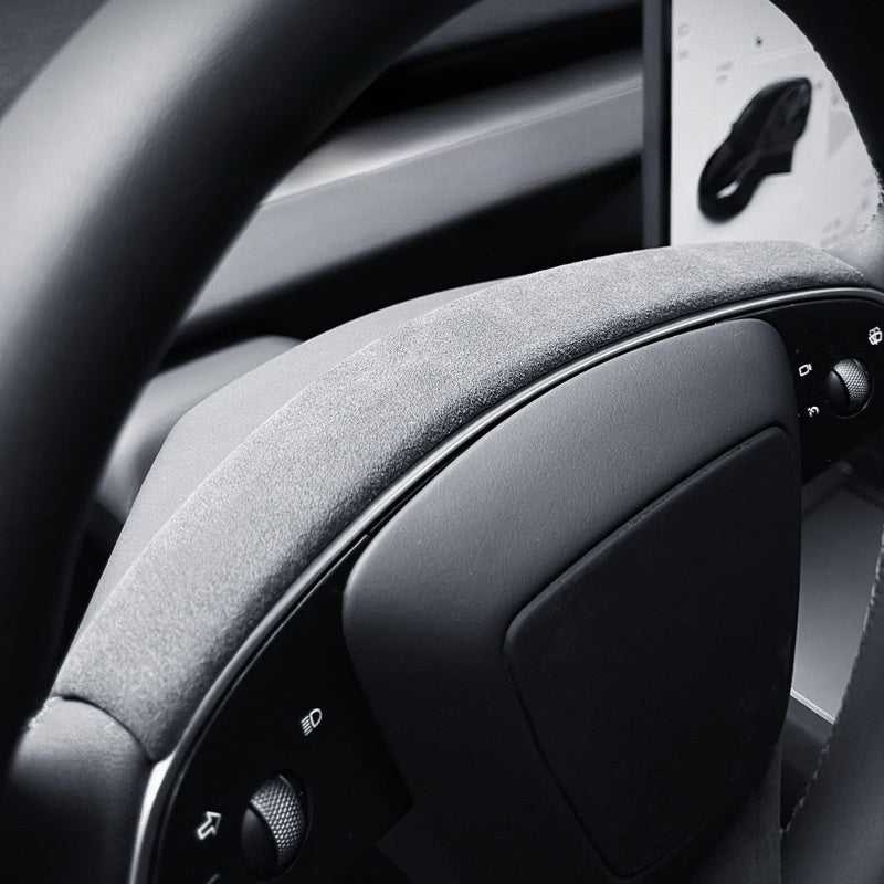 Alcantara Steering Wheel Strip Cover for Tesla Model 3 Highland/Y Juniper