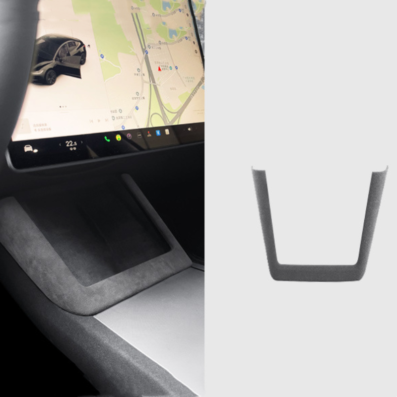 Alcantara  Wireless Charging Frame Cover for Tesla Model 3 Highland/Y Juniper