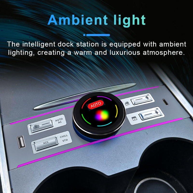 LCD Knob Docking Station for Tesla Model 3 Highland/Y