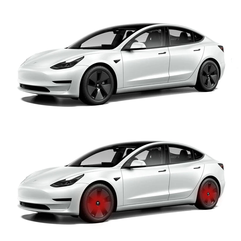 LED Wheel Hub Light Caps For Tesla Model S/3/X/Y（4pcs）