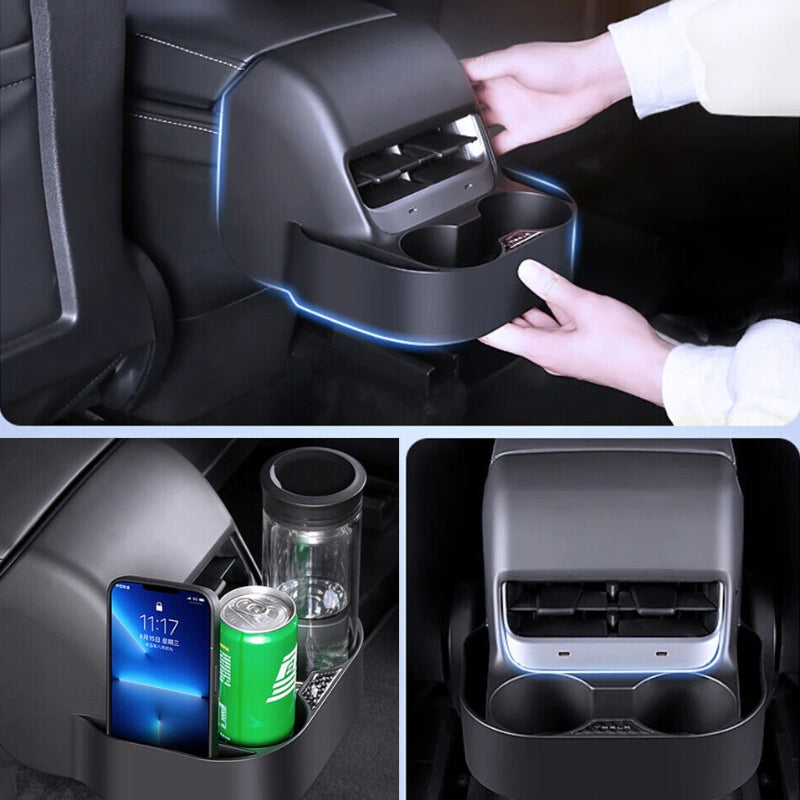 Tesla Model 3/Y Backseat Double Cup Holder & Phone Holder （2019-2024）