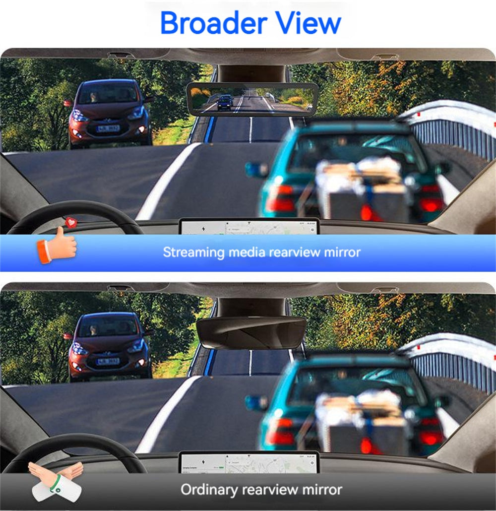 Model 3/Y 8.2” Live Streaming Rear View Mirror with Chassis Camera