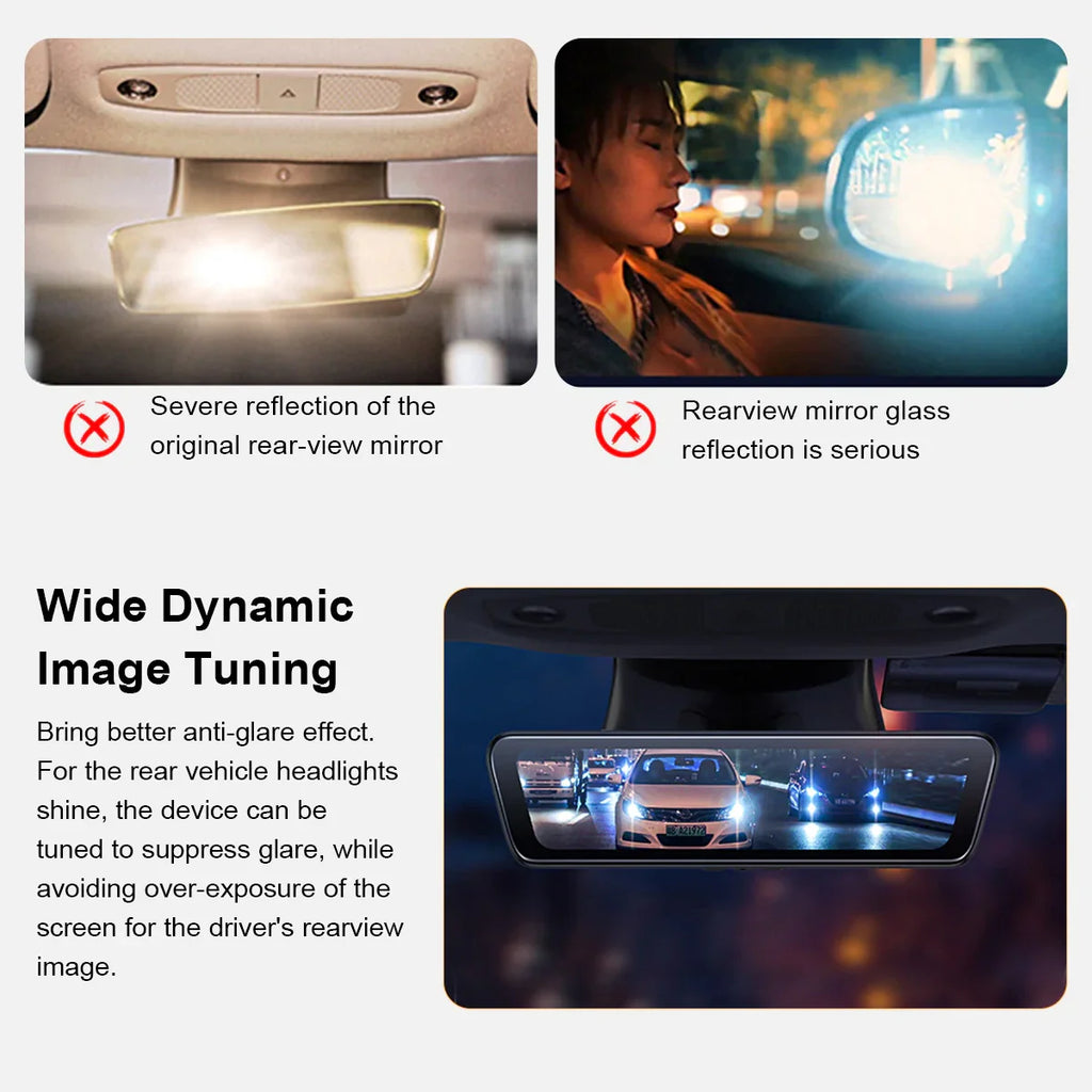 Model 3/Y 8.2” Live Streaming Rear View Mirror with Chassis Camera