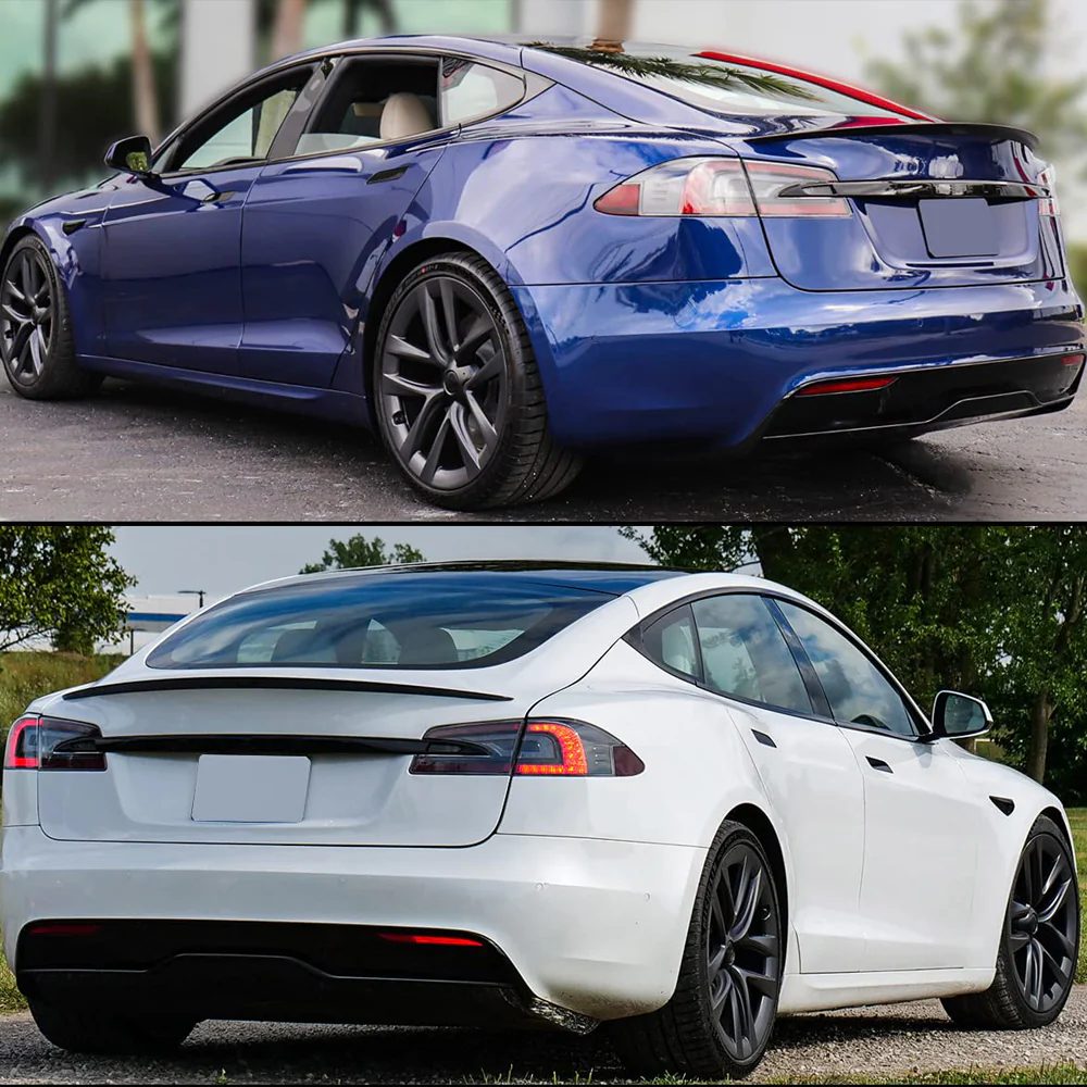 Tesla Model S Real Carbon Fiber Trunk Spoiler （2021-2023）
