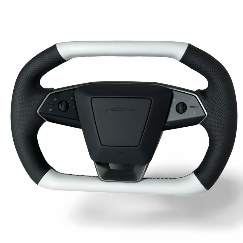 Napa Leather Squircle Steering Wheel for Tesla Cybertruck 2024+