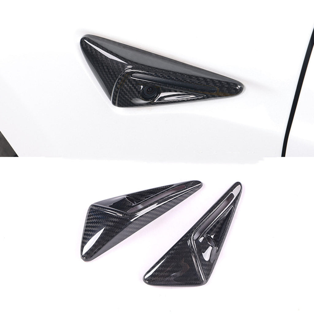 Real Carbon Fiber Side Camera Cover for Tesla Model 3 Highland/Y Juniper