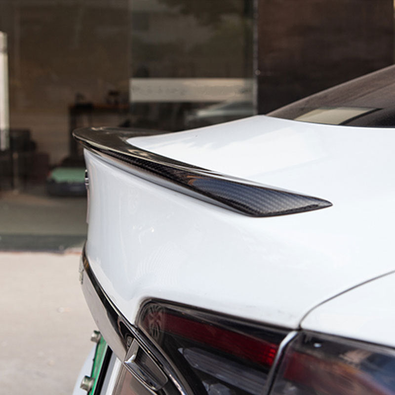 Tesla Model S Carbon Spoiler - Real Molded Carbon Fiber