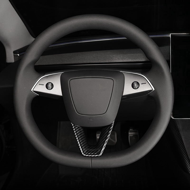 Steering wheel V-cover for Tesla Model 3 Highland/Y Juniper