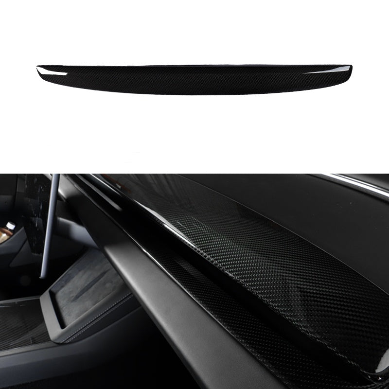 Tesla Model 3 Highland/Y Juniper Carbon Fiber Dashboard Snap-On Patch