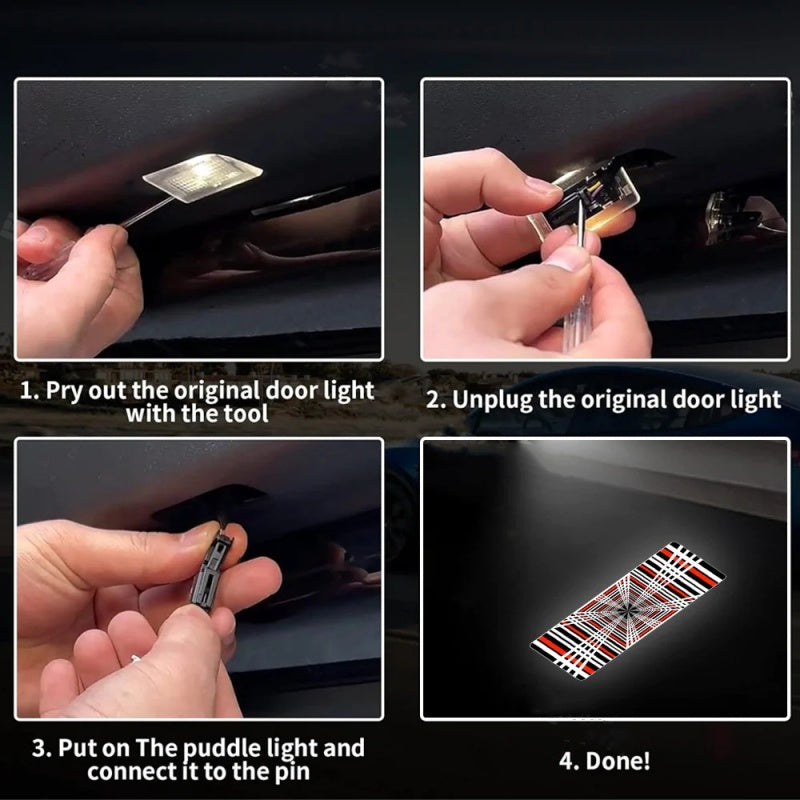 Plaid projector lights Tesla Model S/3/X/Y Door（2019-2023）