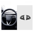 Tesla Model 3 Highland/Model Y Juniper Alcantara Steering Wheel Button Patch
