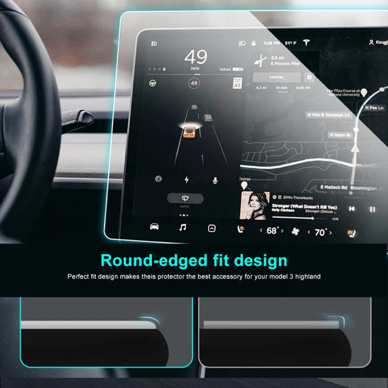 Tesla Model 3 Highland/Model Y Juniper Tempered Glass Screen Protector