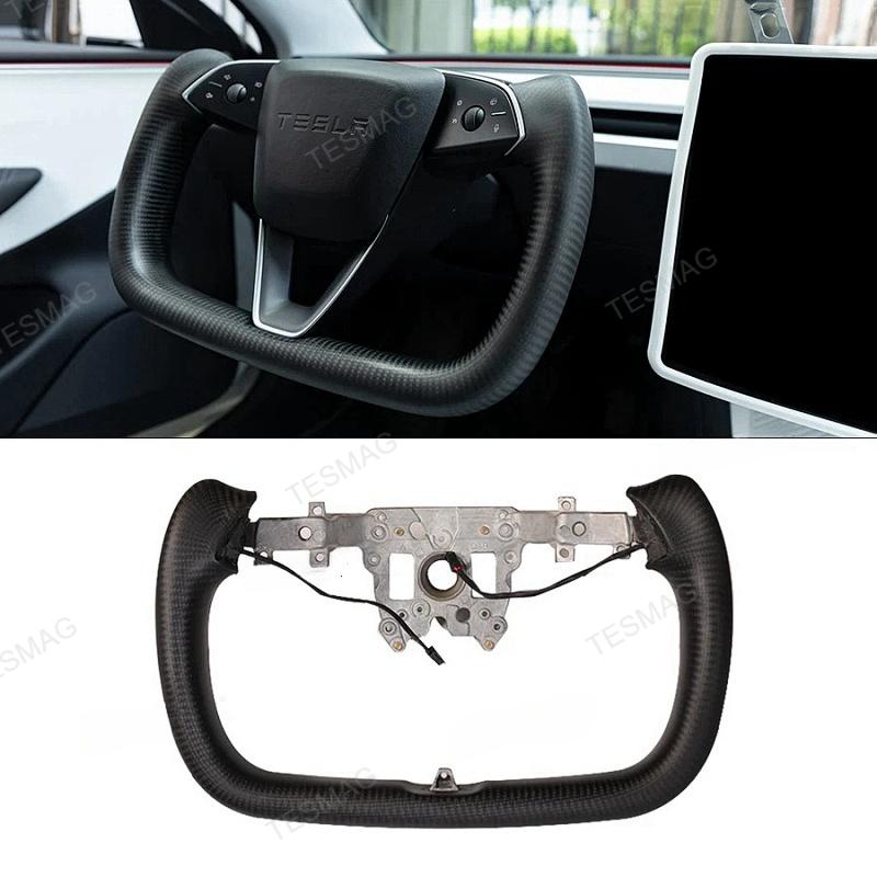 Tesla Model 3 Highland Yoke Steering Wheel With Full Real Carbon Fiber