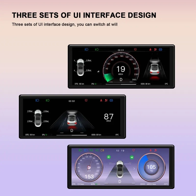 F62 Tesla Model 3 Highland 6.2-inch Linux System Dashboard Screen