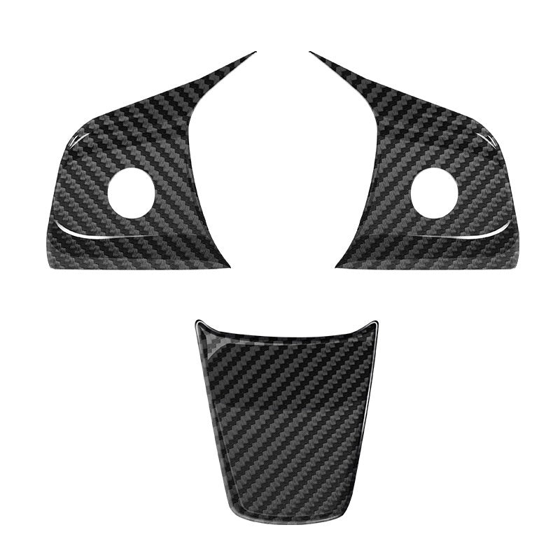 True Carbon Fiber Steering Wheel Patch for Tesla Model 3/Y