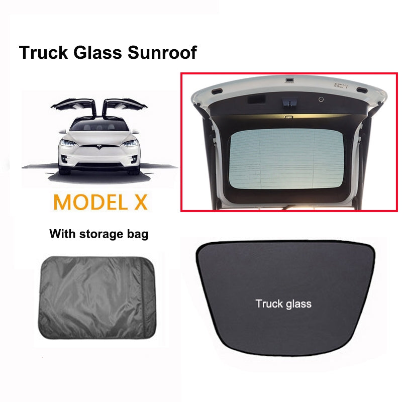 Tesla Model X Windshield Sunshade Front and Rear Sunroof（6pcs Full sunroof）