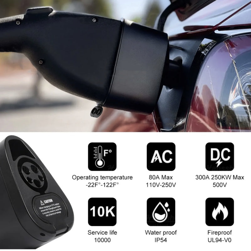 J1772 & CCS1 2 in1 Charging Adapter for Model S/3/X/Y