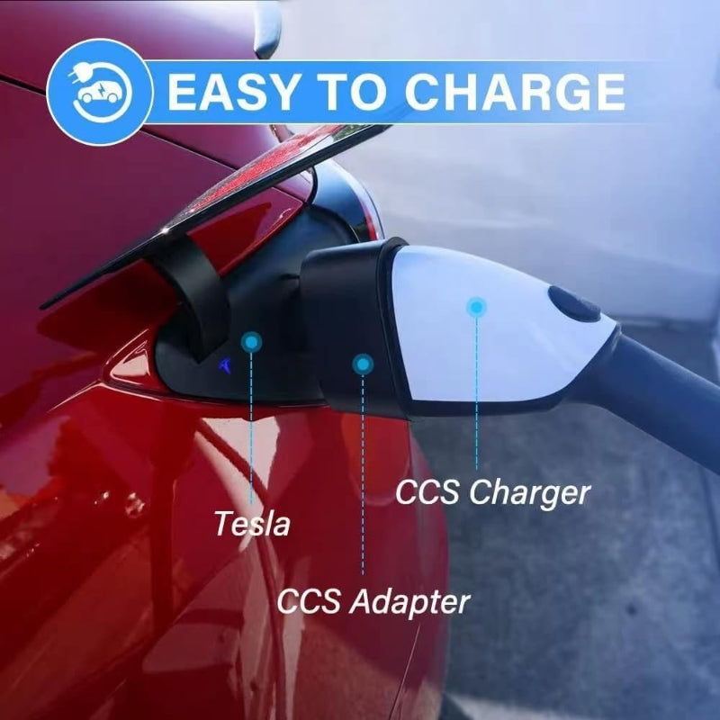 J1772 & CCS1 2 in1 Charging Adapter for Model S/3/X/Y