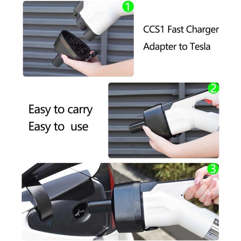 J1772 & CCS1 2 in1 Charging Adapter for Model S/3/X/Y