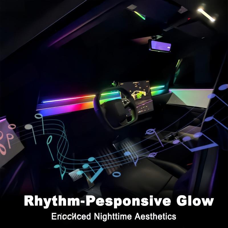Smart Dashboard Ambient Lighting for Tesla Cybertruck