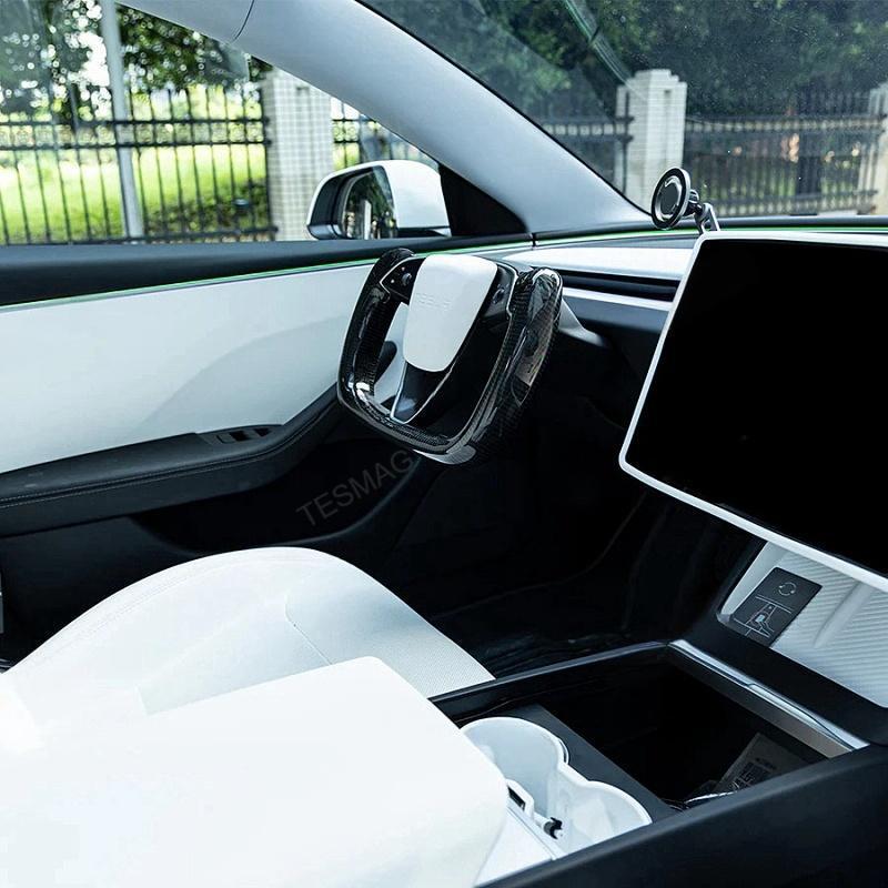 Tesla Model 3 Highland Yoke Steering Wheel With Full Real Carbon Fiber
