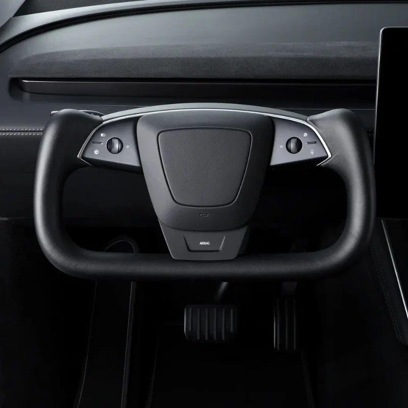 Yoke Nappa Leather Steering Wheel for Tesla Model Y Juniper / Model 3 Highland