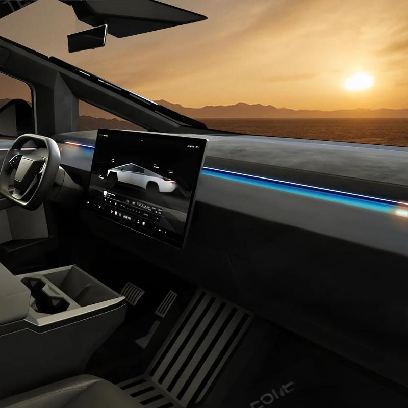 BSD Blind Spot Monitoring Ambient Lighting for Tesla Cybertruck