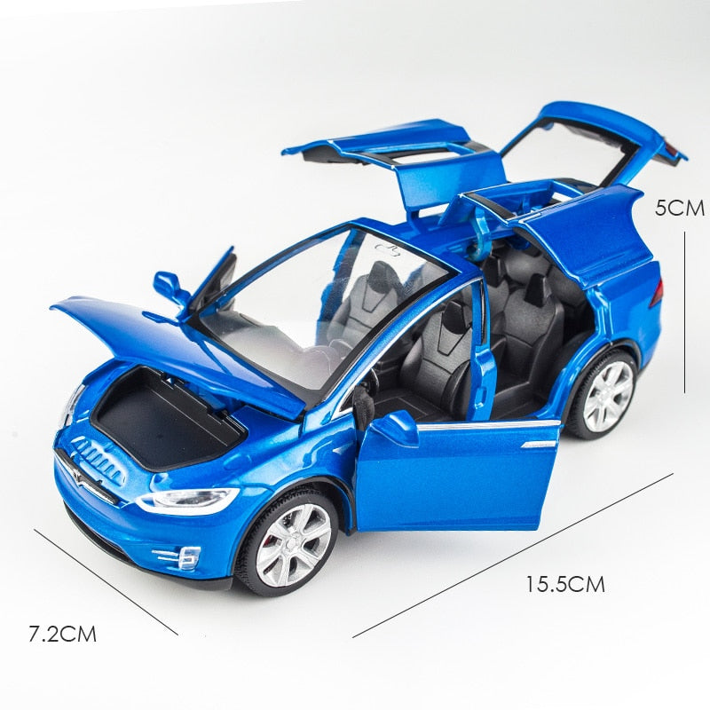 1:32 Tesla Model X Toy Car - Alloy Car Model Diecasts