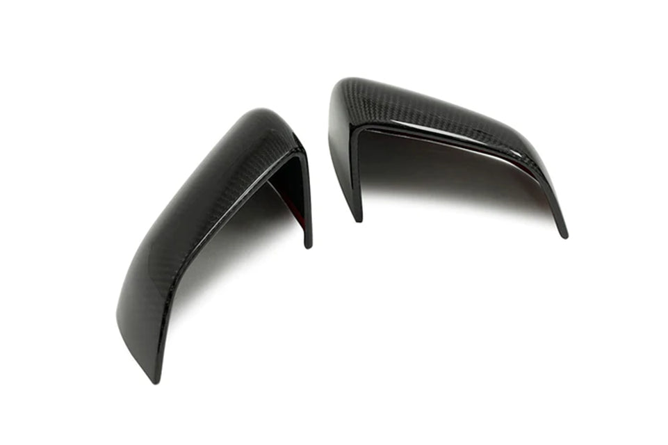 Tesla Model Y Carbon Fiber Mirror Caps -Real Molded Carbon Fiber（2019-2024）