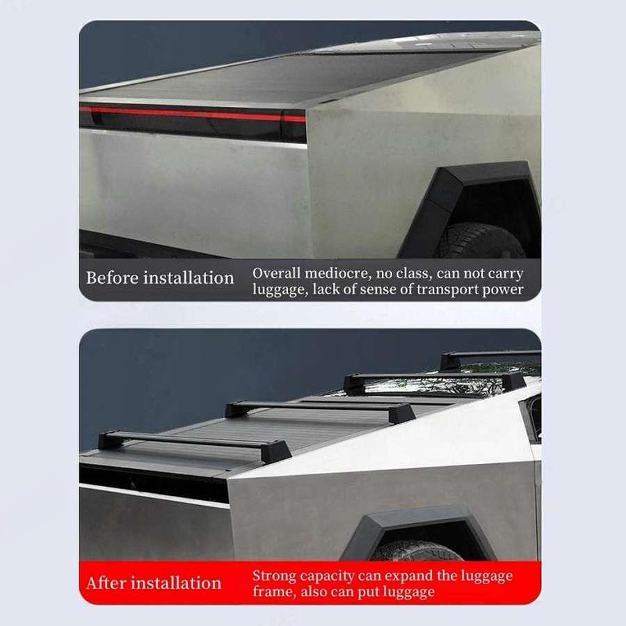 4Pcs Tesla Cybertruck Crossbar Roof Racks