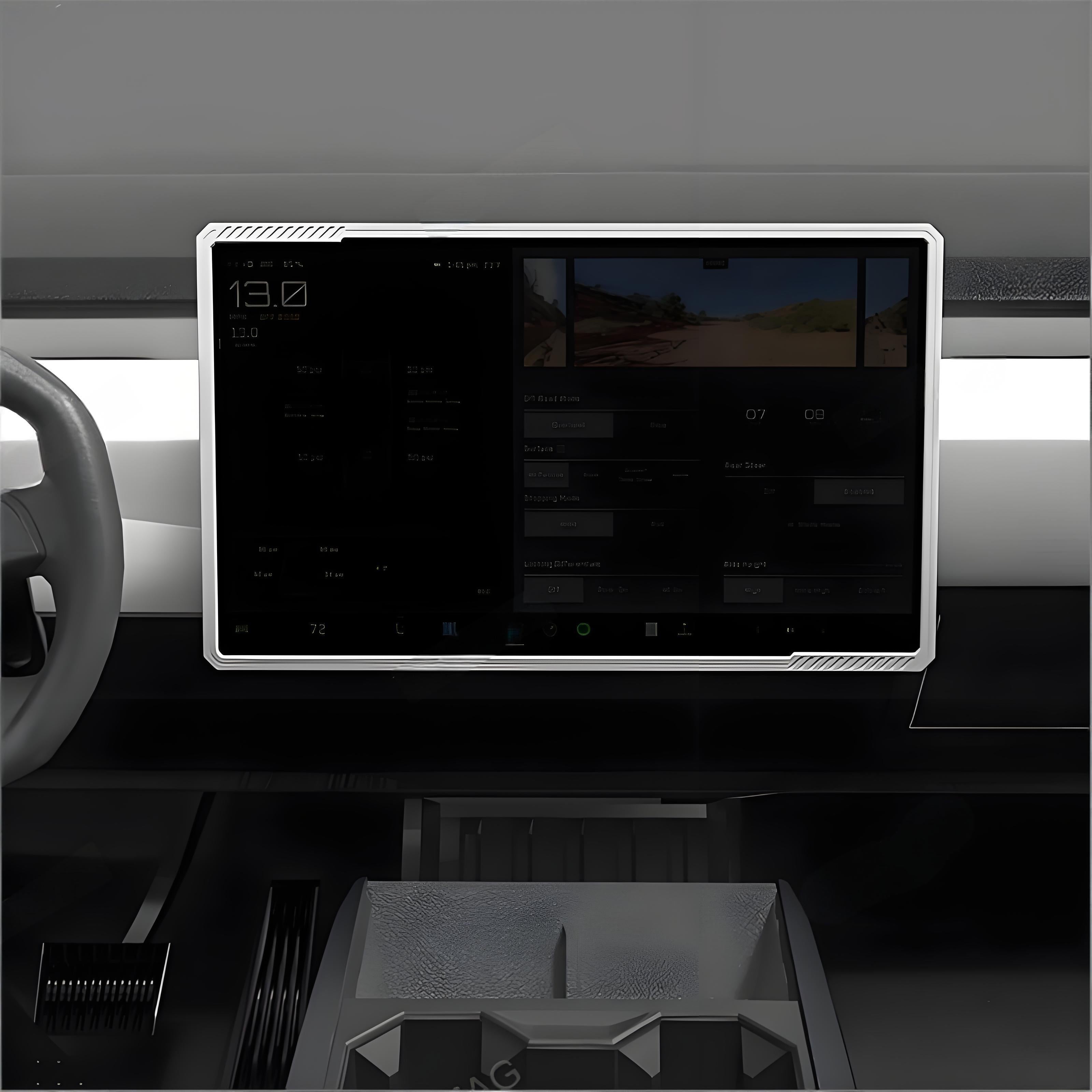 Tesla Cybertruck Silicone Screen Bezel Protectors