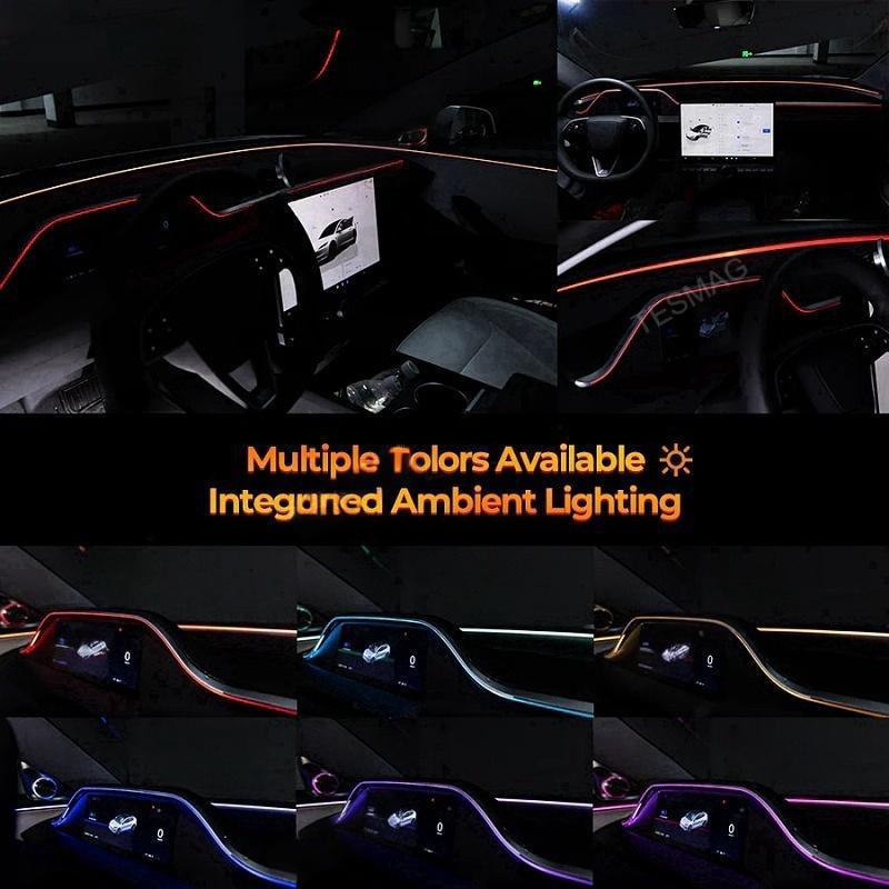 8.9-inch one-piece instrument screen with ambient lighting for the Tesla Model 3 Highland/Model Y Juniper