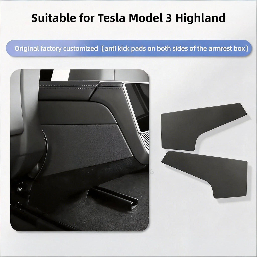Rear Center Console Side Kick Protector Cover for Tesla Model 3 Highland 2024+