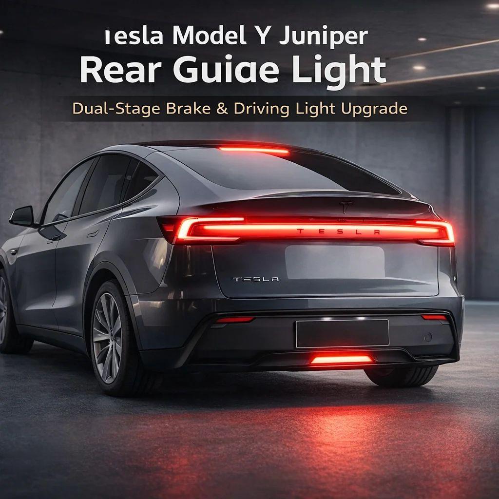 Rear Diffused Guide Light for Tesla Model Y Juniper 2025+ High Visibility Brake Light