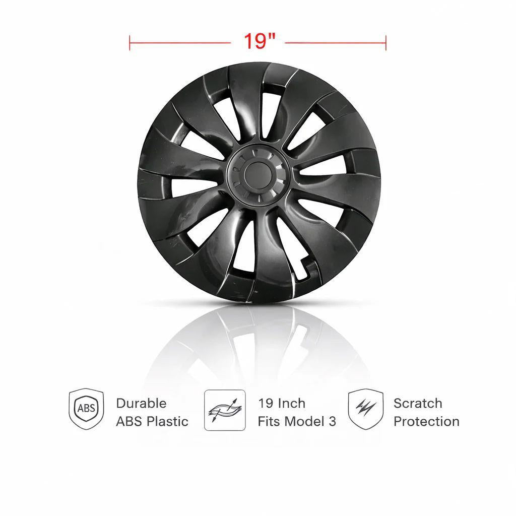 19″ Wheel Covers Hubcap Protector Kit for Tesla Model 3 – Rim Edge Guard 4pcs