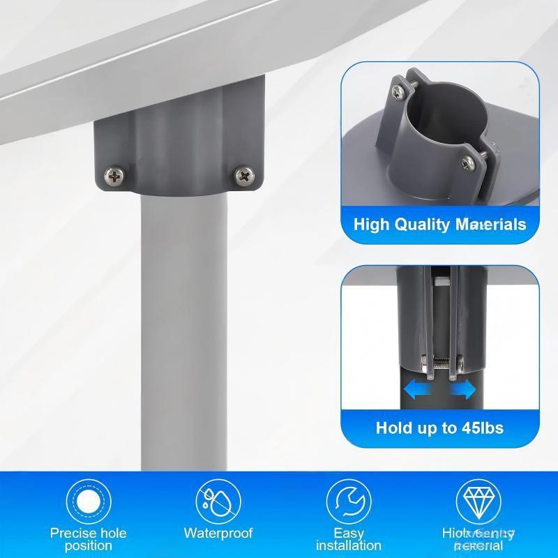 Starlink Gen 3 (V3) Pipe Adapter Mount, Bracket for Up to 39mm (1.5") Pole Dual Cable Path Design