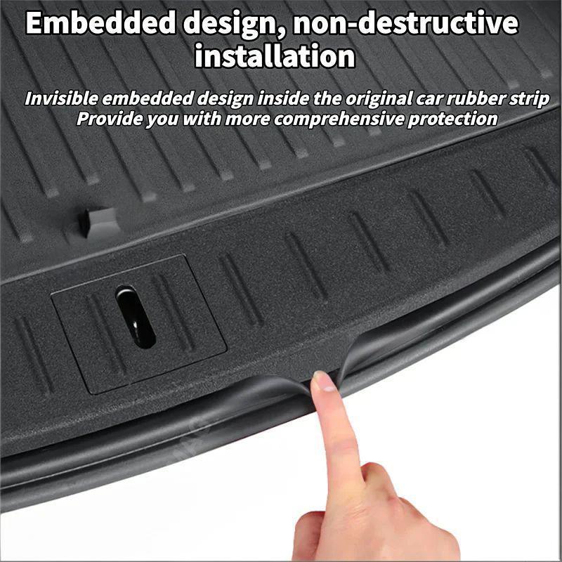 TPE Rear Trunk Door Sill Protector for Tesla Model X / S 2023-2025