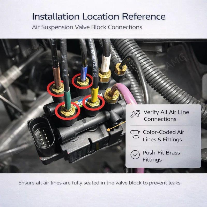 Air Suspension Valve Block Replacement for Tesla Model S/X 1027919-00-B